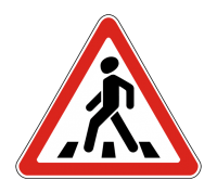 Дорожный знак Пешеходный переход 1.22